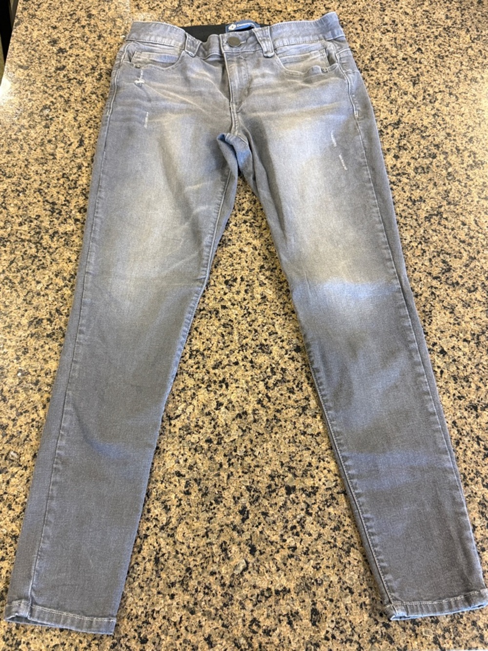 Democracy Gray Skinny Jeans - Faded Stretch Denim